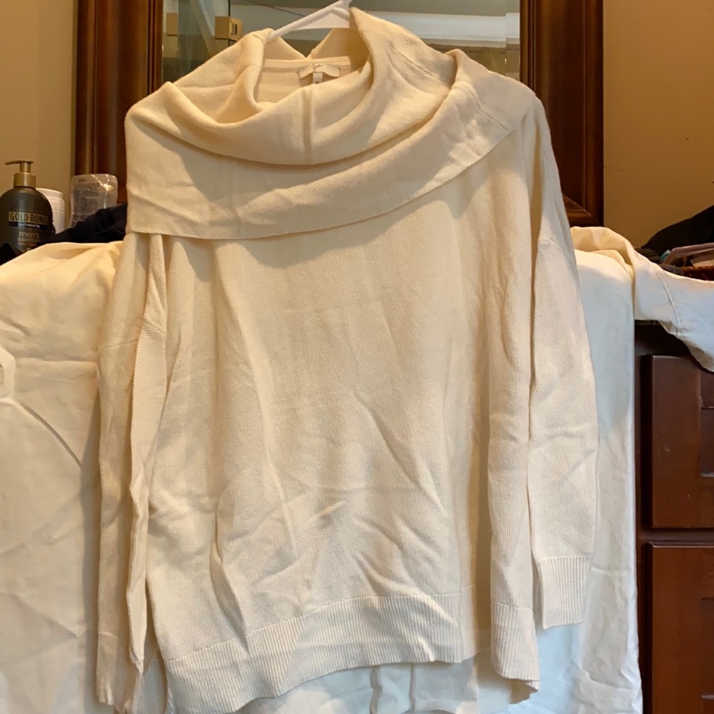 Joie XS asymmetric cowl neck sweater